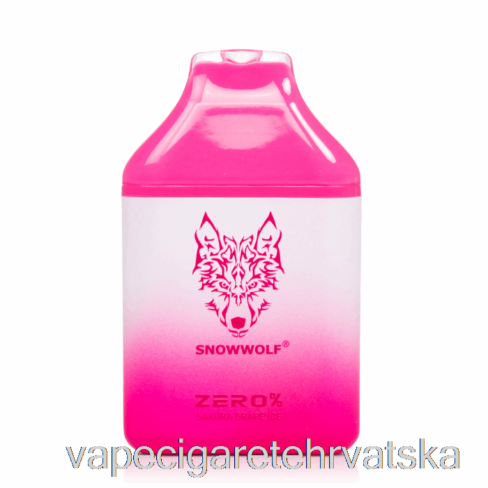 Vape Cigareta Snowwolf Zero 5500 0% Bez Nikotina Jednokratna Sakura Led Od Grožđa